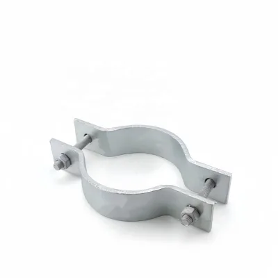 Hot Dip Galvanized Iron Steel Power Clamp Pole Head Ring