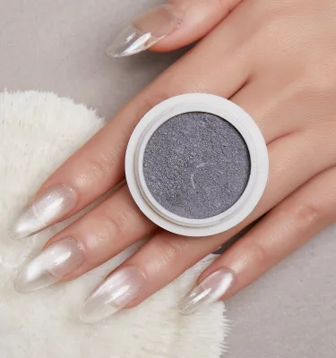 Wholesale Hot Style White Pigment Cat Eye Pigment Mirror Luxury Glitter DIY Nail Decoration Chrome Nail Pigment