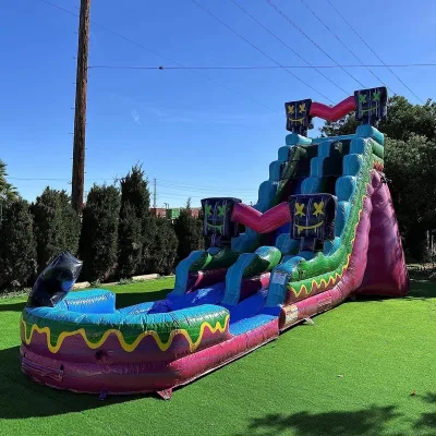 19 ft Level up Inflatable Water Slide with Detachable Deep Pool