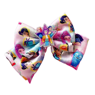 Linda Crossover Korean Wave Girl Group Devil Hunter Shining Sparkling Bow Hair Accessories