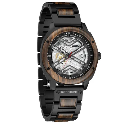 For High Quality Custom OEM Minimalist Luxury Wooden Watches with Pointer Dial Chronograph Limited Edition