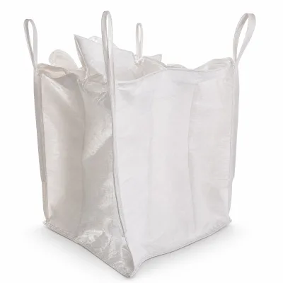 Ton Bag Jumbo Bag Industrial Bulk Container With Four Panel Body Half Loop Lifting Straps and Forklift Pockets