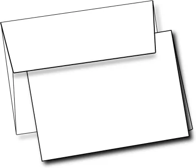 Crafts Heavyweight Blank Cards With White Envelopes 5"x 7" GreetingBlank Cards and Envelopes Printable Note