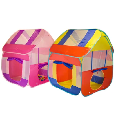 Children's Tent Folding Easy Storage Game Toy House Children's Crawling Tent Blue and Yellow House Toys