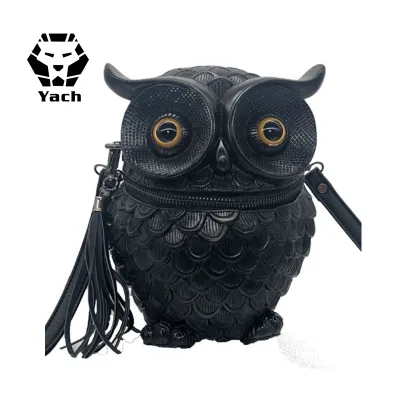 Women's Bag Fashion Embossed Animal Shoulder Bag Outdoor Waterproof Tassel Messenger Bag 3D Wholesale Cute Travel Owl Backpack