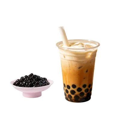 Premium Medium Size Perfect Chewy Texture Classic Black Tapioca Pearls 0.7-0.8cm for Bubble Tea Pearls
