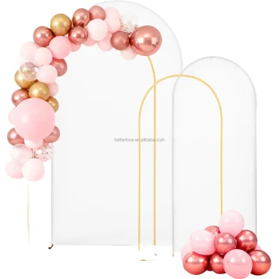 Cross-border China Golden Wrought-iron Arch Stand Fabric Cover Model YJ-1024 for Party Festival Wedding Backdrop Decoration;