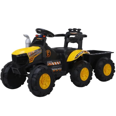 Factory Children's Electric Remote-Controlled Plastic Toy Car with Seat for One Person 6 Wheels Indoor/Outdoor Use Ages 4-12