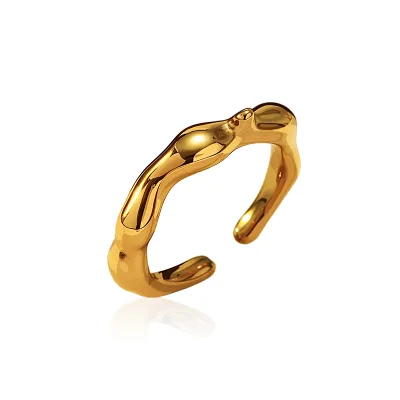 Gold-plated Ring, Simple and Versatile, Daily Commuting Style, Factory Direct Sales
