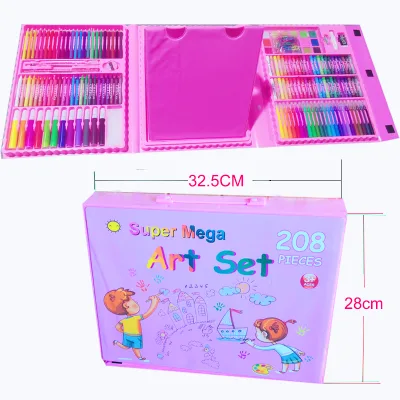 208pcs Kids Painting Coloring Arts Crafts Super Mega Set Art De 208pz Drawing Set