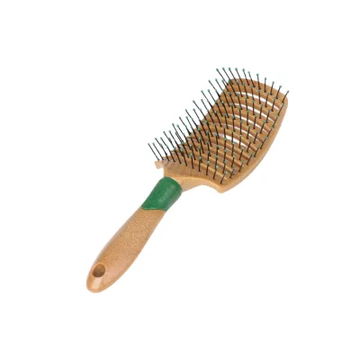 Eco-friendly Custom Logo Chinese Fir Detangling Vent Hair Brush Anti-Static Massaging Scalp Styling Tools for Women