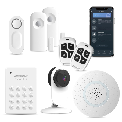 Home Security System Wireless Smart Home Alarm System App Alert DIY Siren No Contract With Keypad Security Camera