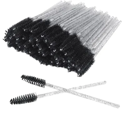 McMola 60 PCS Disposable Eyelash Brushes Eyebrow Spoolies Mascara Wands Applicator Lash Castor Oil Synthetic Hair Cosmetic