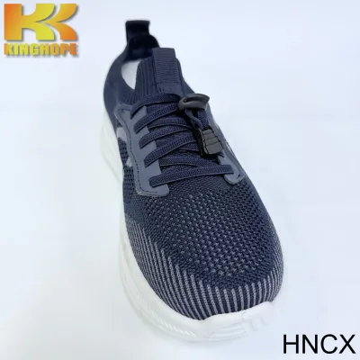 HNCX Breathable Fly Knit Sneakers Thick Cushion Unisex Walking Running Shoes