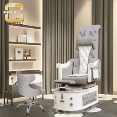 Acetone-Proof premium leather pedicure chair of Free custom leather cover Multi-functional massage system for salon furniture