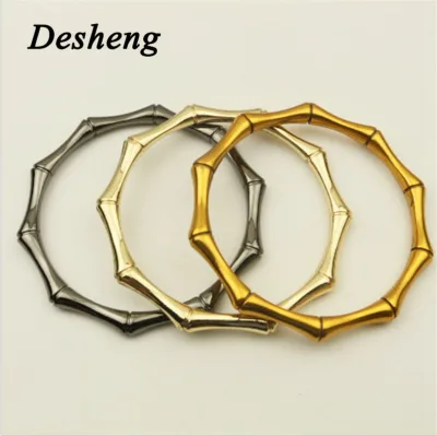 High Quality bag handles metal frame clutch bamboo handles for handbags