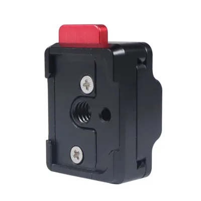 Monitor Quick Release Clamp Plate V Mount 1/4" Screw Monitor Fixed Bracket for Camera Tripod Ball Head Field Monitor LED Light.