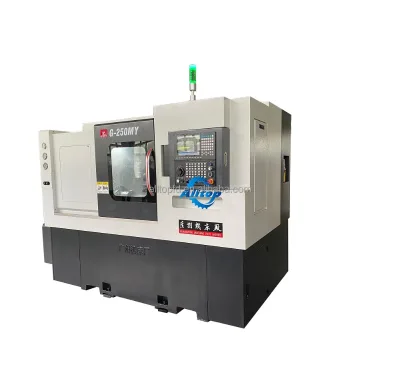 Fanuc//GSK Control 12 Tool Stations 3-Axis 45-Degree Y-Axis Milling Turning Slant Bed Heavy Duty Metal Lathe CNC Machine