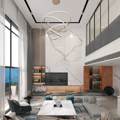 Latest Design for Villa Project With Home Decoration One Stop Service Unique Industrial Modern Living Room Furniture