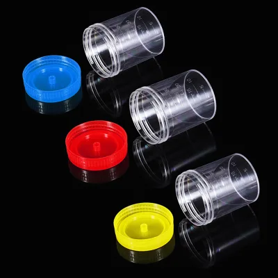 40/60/100/120 ml Factory Wholesale Urine Container Disposable Specimen Cups Screw Lid Urine Cup
