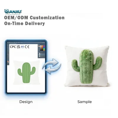 New Arrival Custom Cactus Plush Pillow Toys Custom Stuffed Cactus Toys Plush Custom Soft Dolls