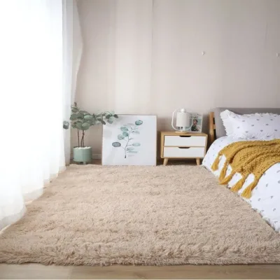Elegant Non-Slip Living Room Bedroom Modern Design Soft Fluffy Machine Washable Carpet