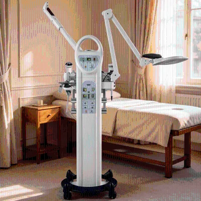 AU-2010B Professional 9 in 1 Facial Steamer Magnifying Lamp Wrinkle Removal High-frequency Galvanic Machine