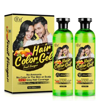 Fruit Extract Low Ammonia Hair Dying Colors Permanent Instant Non Allergic Hair Dye for Men