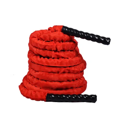 Factory Direct Custom Length Fitness Accessories Red Battle Rope Strength Training Battle Rope for Sale