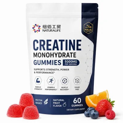 Premium Halal Certified Creatine Gummy for Swimmers Sprint Speed Water Sport Endurance and Training Boost