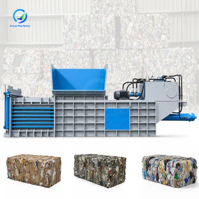OCEAN Hydraulic Pressure Straw Cotton Seed Bale Press Machine Mini Rubber Wire Copper Baler Machine