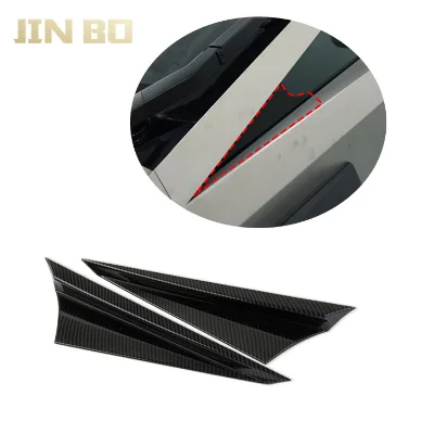 2021-2023 Tesla Cybertruck Exterior ABS Plastic Protection Decoration Front Side Window Triangle Cover Trim Accessories
