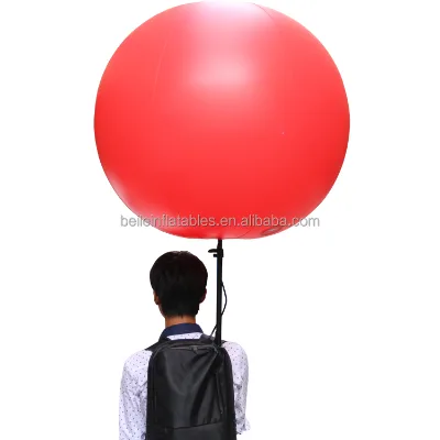 Supply Portable Advertising Backpack Led Lighting Walking Balloon Toy