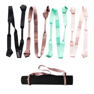 Factory Adjustable No Elastic Nylon Sports Carry Strap for Yoga Mat Custom Print Cotton Sling With Embroidered Logo