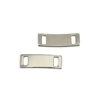 Custom Brand Logo Engraved Metal Tag for Shoes Bags Metal Shoelace Tag Garments Metal Logo on Bags