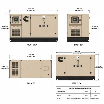 SDEC Cummins Original Engine Good Quality Cheap Price 20kva 30kva 40kva 50kva 80kva 100kva Silent Open Type Diesel Generator