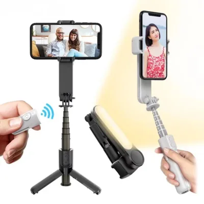 Hot Sell L09 Gimbal Stabilizer Mobile Phone Selfie Stick Tripod Wireless Remote for IOS Android Smart Phones Video Shooting Vlog