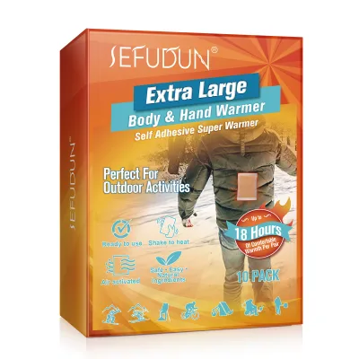 10 Pairs Adhesive Hand Warmer 8 Hours Heat Pads  Disposable Air Activated Heating Patch for Body