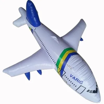 Hot Sales Waterhan Inflatable 90cm Round Shape Small Aircraft Decoration Model for Christmas-PVC Material