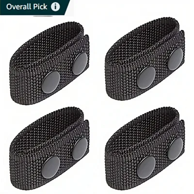 Durable Nylon Double-Headed Snap Buckle Belt Fixer, Duty Equipment Belt Accessory Plug for Belt