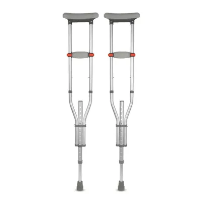 Lightweight 3 in 1 Detachable Height Adjustment Foldable Aluminum Underarm Crutch for Adult Disabled Elderly Seniors