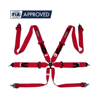 OEM ODM Factory Racing Safety Harness 6 Point FIA Approved Cam Lock Belt for Rally Drift Touring and Track Cars