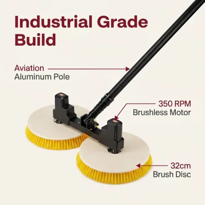 Customizable Household Solar Cleaning Equipment - Telescopic Electric Photovoltaic Brush Used for Cleaning Glass, Photovoltaic