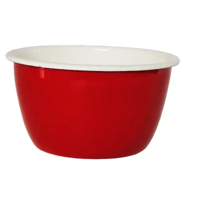Custom Printed Sustainable Enamel Storage Bowl for Camping Promotional Customizable Outdoor Reusable Camping Utensil