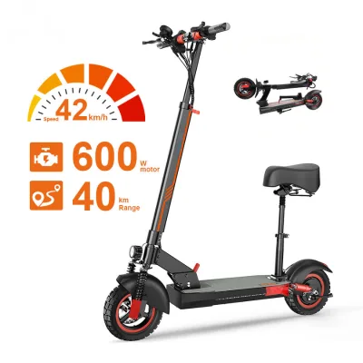 48V Electric Scooter 600W Motor 40KM Range 42KM/H Max Speed 10 Inch High Power Motor Electric E Scooter Set