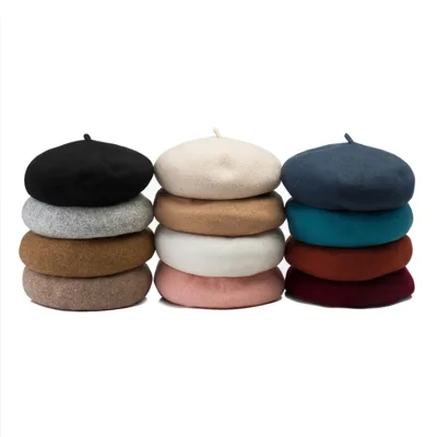 Women's Eco-friendly Wool Beret Beanie-Many Colors Beach & Party Outdoor Warm French Design Four Seasons Use