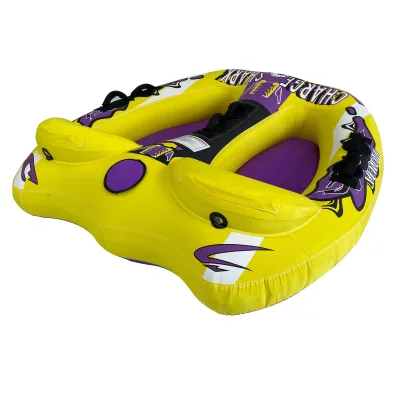 Factory Supply Inflatable 2 Rider Tube Towable Boat Inflatable Fly Fish Surf Boat for Boating and Water Sports with Accessories