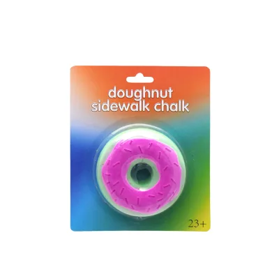 Outdoor Fun Blackboard Jumbo Doughnut Shape Kid Sidewalk Chalk Sets