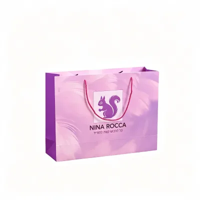 Premium Custom Printed Luxury Boutique Gift Bags With Handles, Custom Logo Satin Silk Bag Luxury Drawstring Gift Bag Packaging