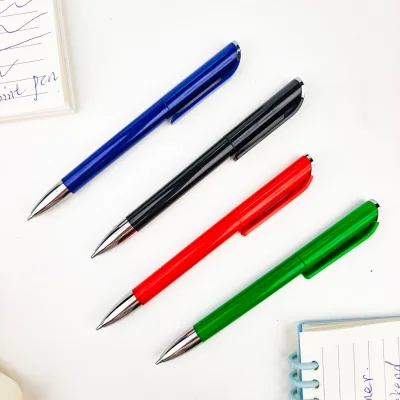Custom Logo Brand High Quality Multi-Colored Ink 1.0mm Tip Ball Pen for Office & School Use